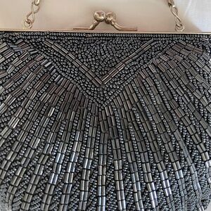 Carla Marchi Hand Beaded Seashell shape Clutch